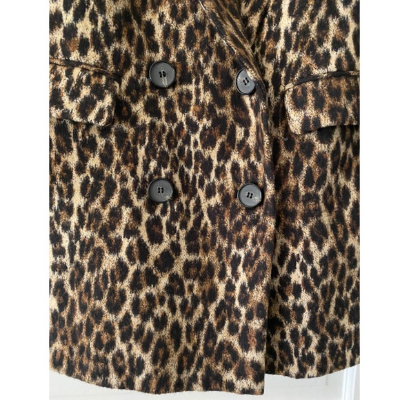 ZARA Leopard Print Jacquard Coat. NWT. Size XS. - Picture 8 of 9